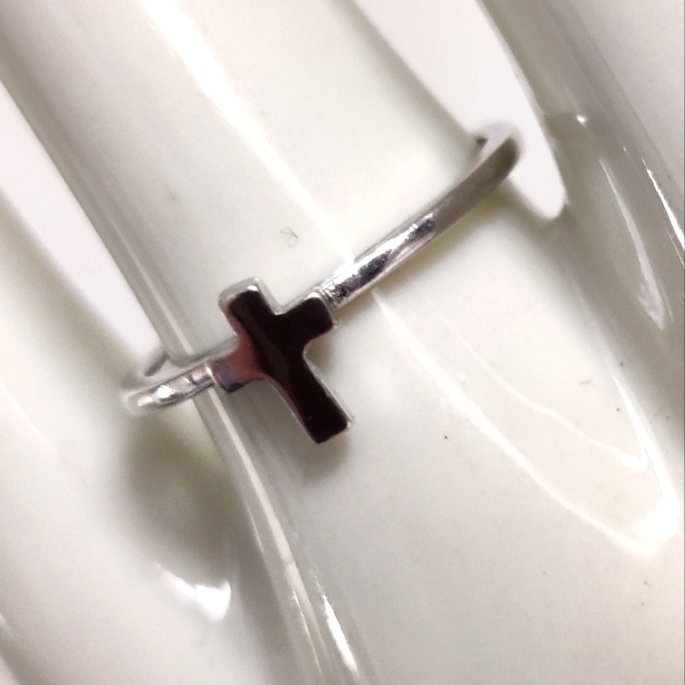 Sterling Silver Cross Ring
